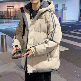 Áo Khoác mùa đông - New Collection- Áo phao nam đại hàn phối sọc ở tay, mền ấm và dày dặn, Thời Trang Unisex