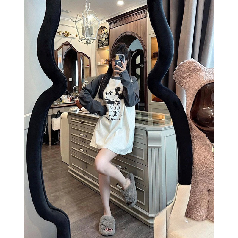 Áo Thun Dài Tay Mickeyyy QC