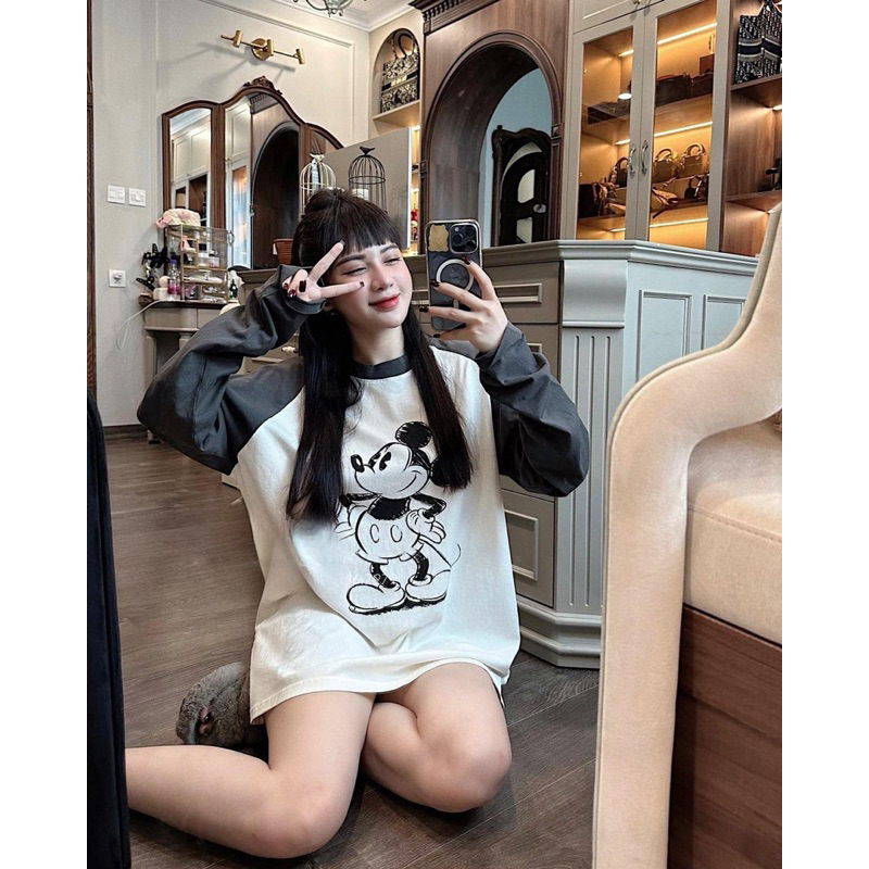 Áo Thun Dài Tay Mickeyyy QC