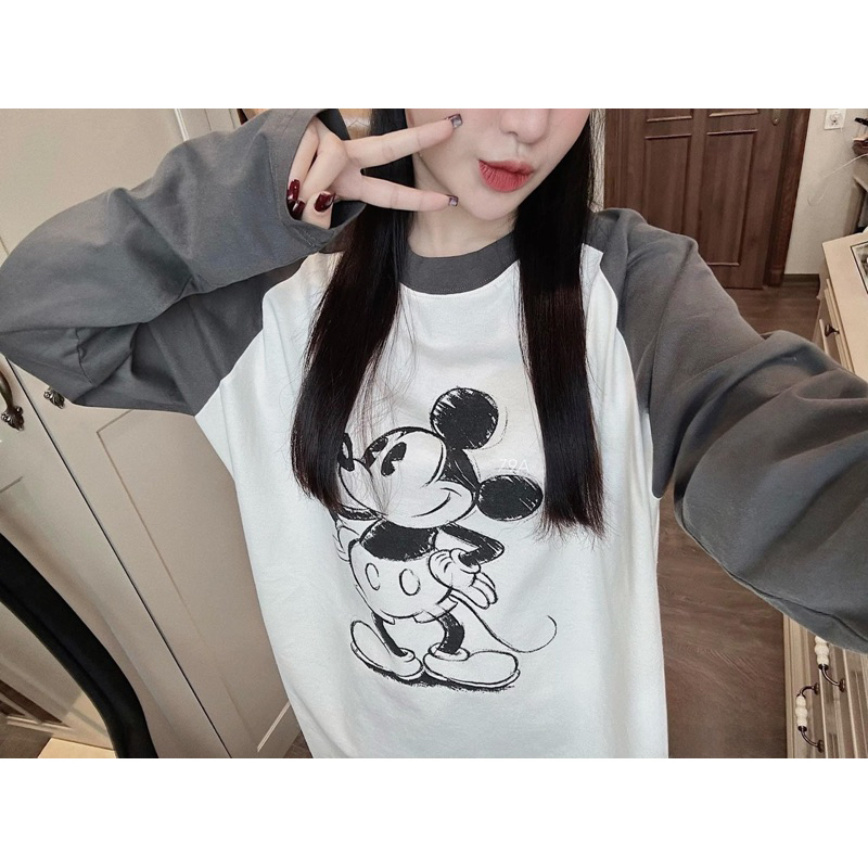 Áo Thun Dài Tay Mickeyyy QC