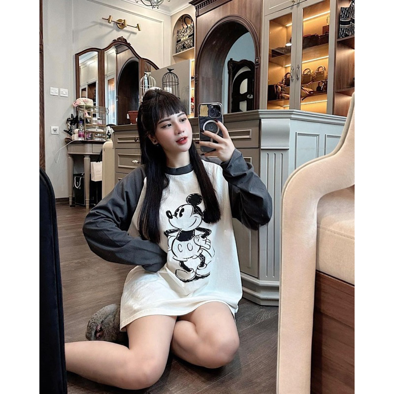 Áo Thun Dài Tay Mickeyyy QC