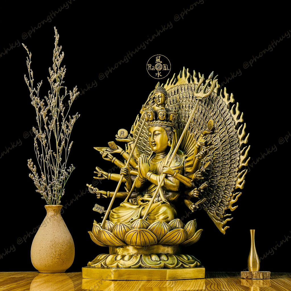 Đức Quan Âm Thiên Thủ Thiên Nhãn - Bồ Tát Nghìn Mắt Nghìn Tay - Tượng Đồng Thờ Cúng Cao Cấp