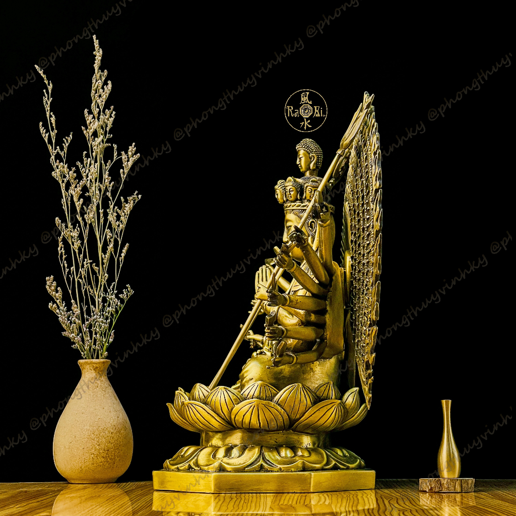 Đức Quan Âm Thiên Thủ Thiên Nhãn - Bồ Tát Nghìn Mắt Nghìn Tay - Tượng Đồng Thờ Cúng Cao Cấp
