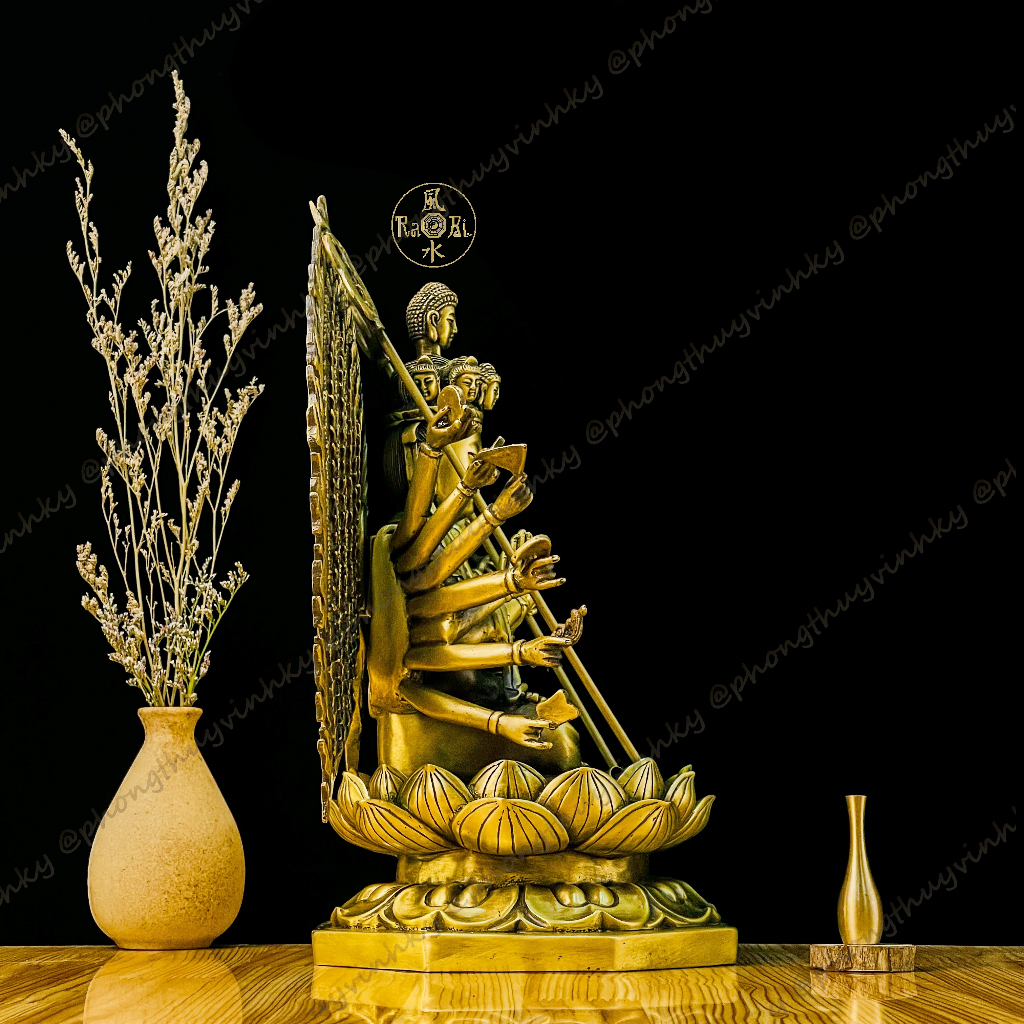 Đức Quan Âm Thiên Thủ Thiên Nhãn - Bồ Tát Nghìn Mắt Nghìn Tay - Tượng Đồng Thờ Cúng Cao Cấp