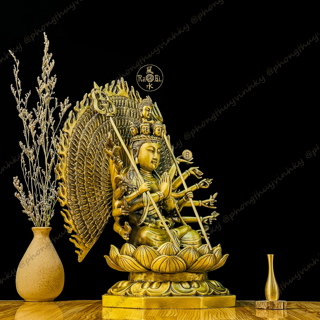 Đức Quan Âm Thiên Thủ Thiên Nhãn - Bồ Tát Nghìn Mắt Nghìn Tay - Tượng Đồng Thờ Cúng Cao Cấp