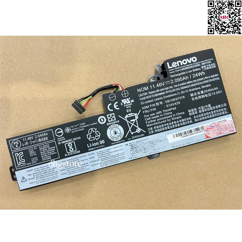 Pin laptop Lenovo ThinkPad T470 T480 A475 A485 TP25 01AV421 01AV489 01AV419 01AV420 01AV424 01AV423