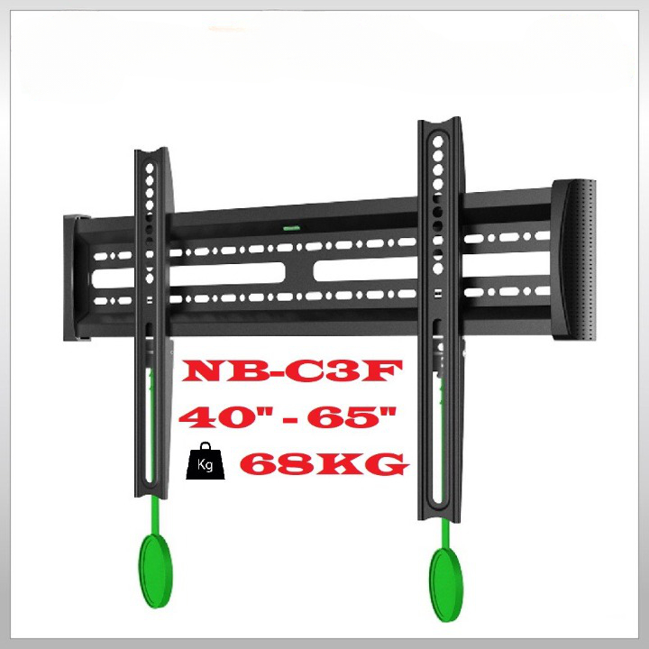 North Bayou NB-C3FG Giá Khung treo Tivi 32inch - 75inch Tải trọng 62Kg, Sát tường - Hàng chính hãng