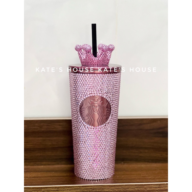 Ly đính đá starbucks Blackpink , Royal Pink 2023