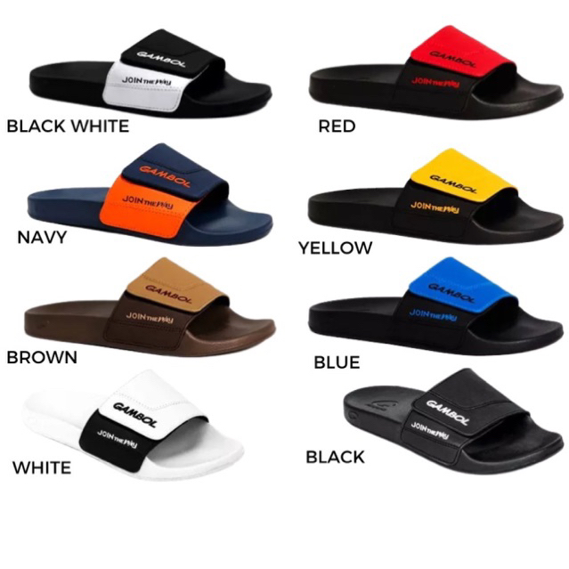 Dép Thái Lan Nam Gambol - Gm 43106 Quai Ngang Khóa Xé Dán Siêu Nhẹ Siêu Êm