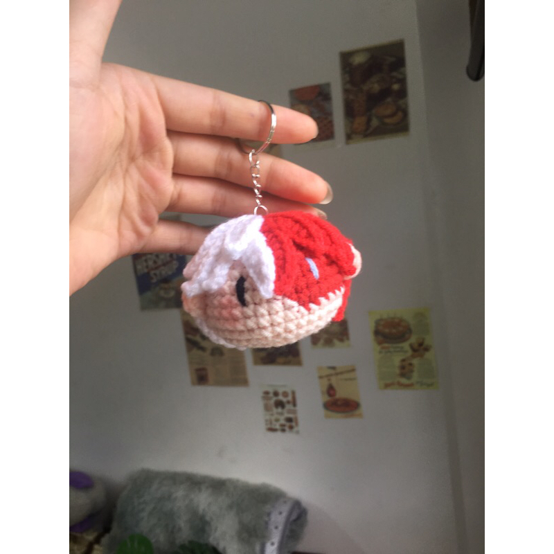 Móc khoá len mochi anime theo yêu cầu đáng yêu phù hợp trưng bày, tặng bạn bè