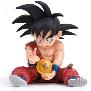 Mô hình đồ chơi Son Goku 10cm tả tơi cầm ngọc rồng Dragon Ball