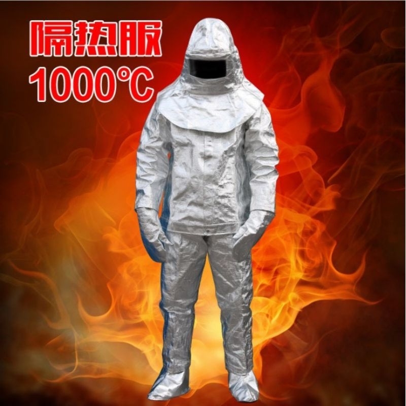 Bộ quần áo cách nhiệt tráng nhôm 1000 độ hàng chính hãng