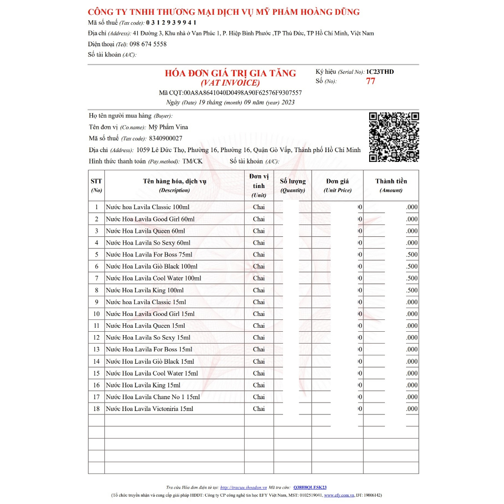 NƯỚC HOA NAM LAVILA CLASSICS 100ML - TẶNG NƯỚC HOA 12ML