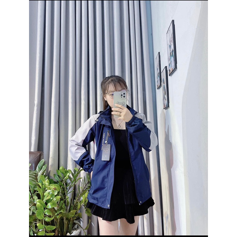 Áo gió đôi nam nữ phối màu hàng 2 lớp siêu đẹp, áo khoác gió chống nước đủ size hàng cao cấp