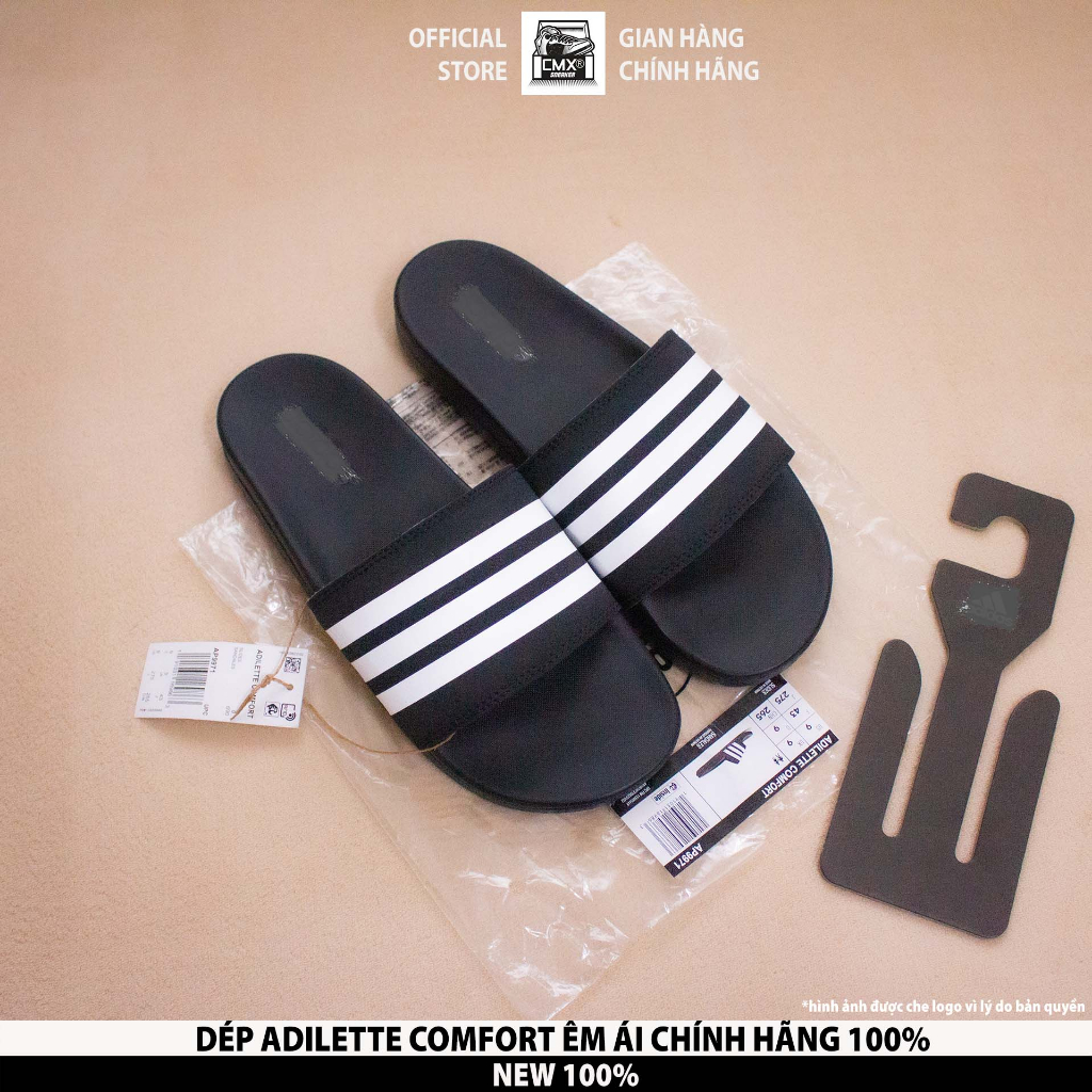 Dép 𝘼𝒅𝙞𝒅𝙖𝒔 Adilette Comfort 𝘾𝙃𝙄́𝙉𝙃 𝙃𝘼̃𝙉𝙂