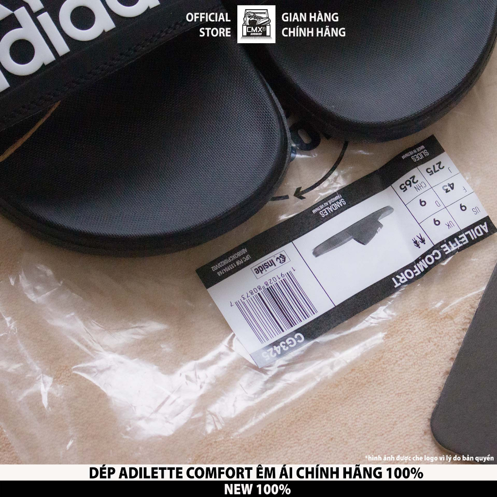 Dép 𝘼𝒅𝙞𝒅𝙖𝒔 Adilette Comfort 𝘾𝙃𝙄́𝙉𝙃 𝙃𝘼̃𝙉𝙂