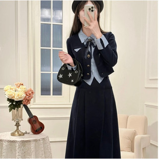Set 3 món phối chân váy dài ( k kèm nơ)