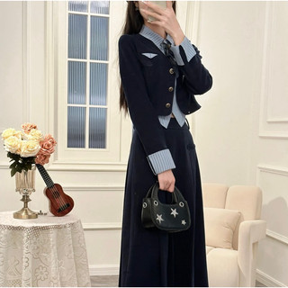 Set 3 món phối chân váy dài ( k kèm nơ)