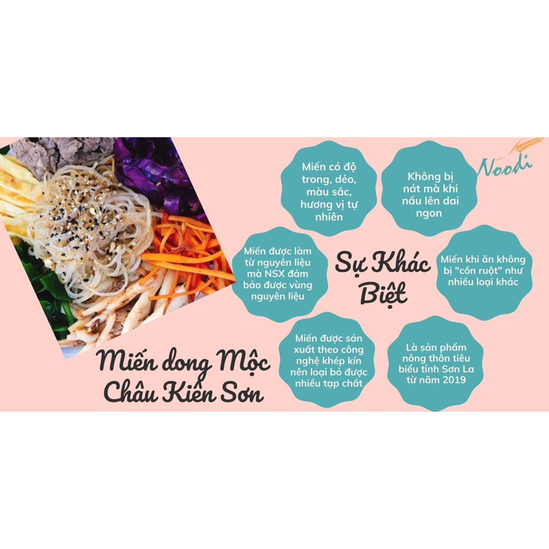 500g Miến Dong Nguyên Chất Mộc Châu