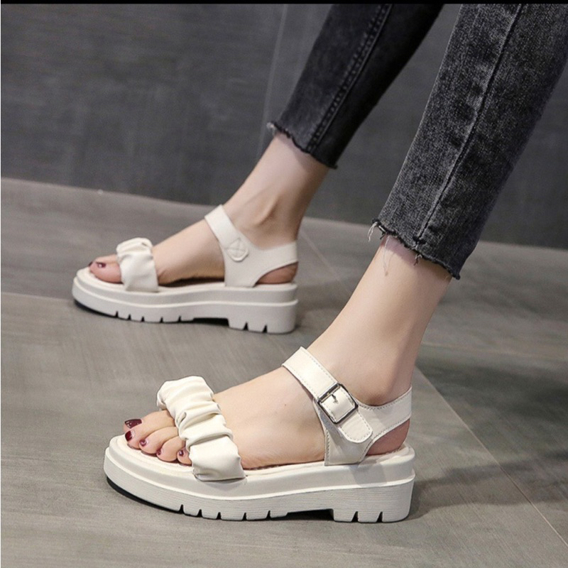 Dép nữ quai hậu đi học đế cao 5p