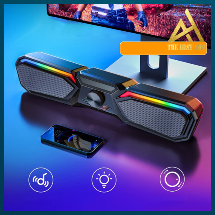 Loa Thanh Máy Tính Soundbar Bluetooth Để Bàn Led Rgb NIYE DNX-NM28 Loa Vi Tính PC Bass Cực Mạnh Siêu Trầm