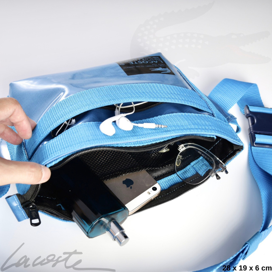 Túi đeo chéo nam nữ Lacoste Outdoor Croc Reporte chất liệu vải cao cấp code NH4035O52N-K68