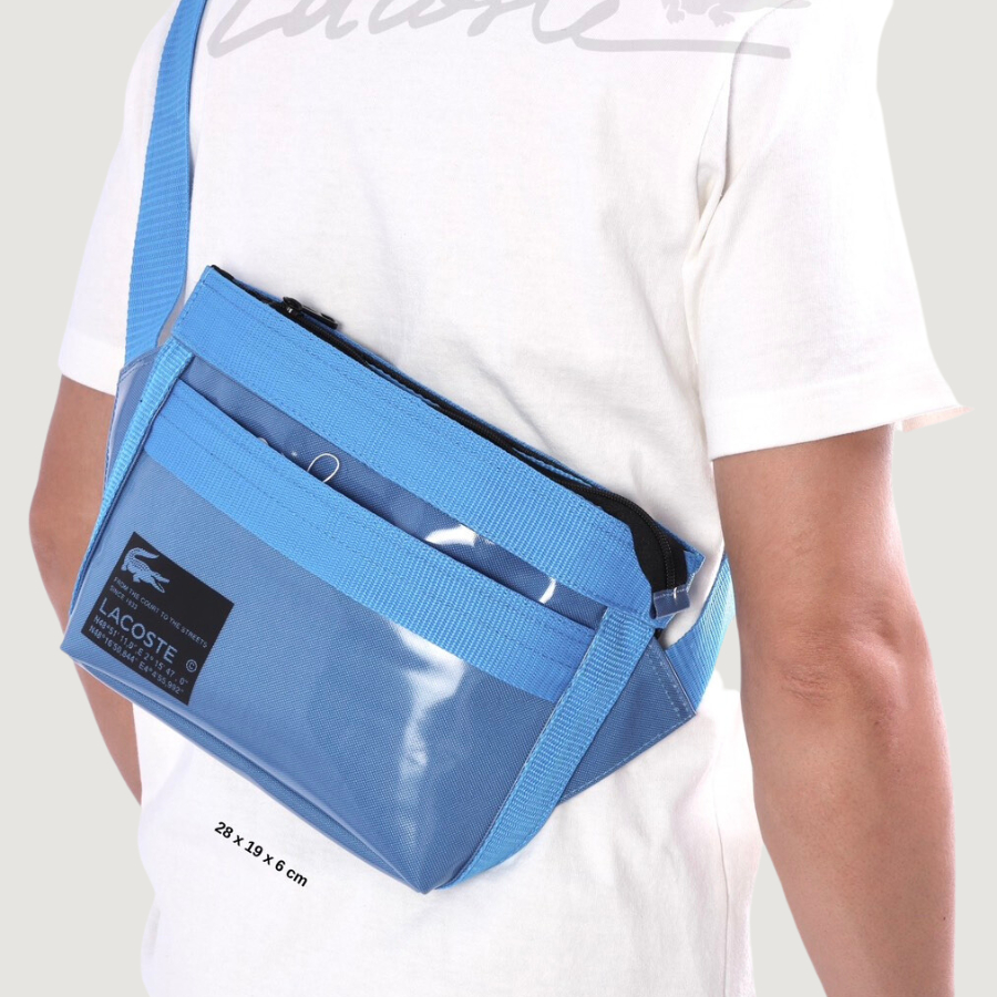 Túi đeo chéo nam nữ Lacoste Outdoor Croc Reporte chất liệu vải cao cấp code NH4035O52N-K68