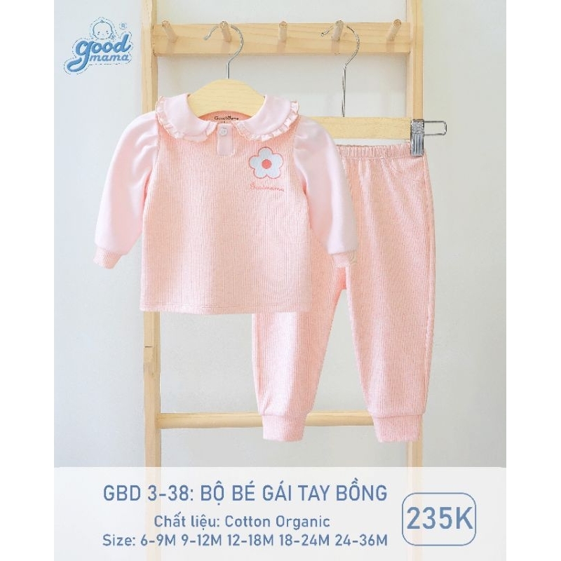 Bộ thu đông Goodmama cho bé 6-36M