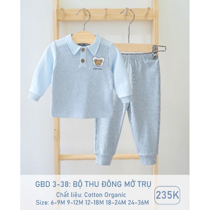 Bộ thu đông Goodmama cho bé 6-36M