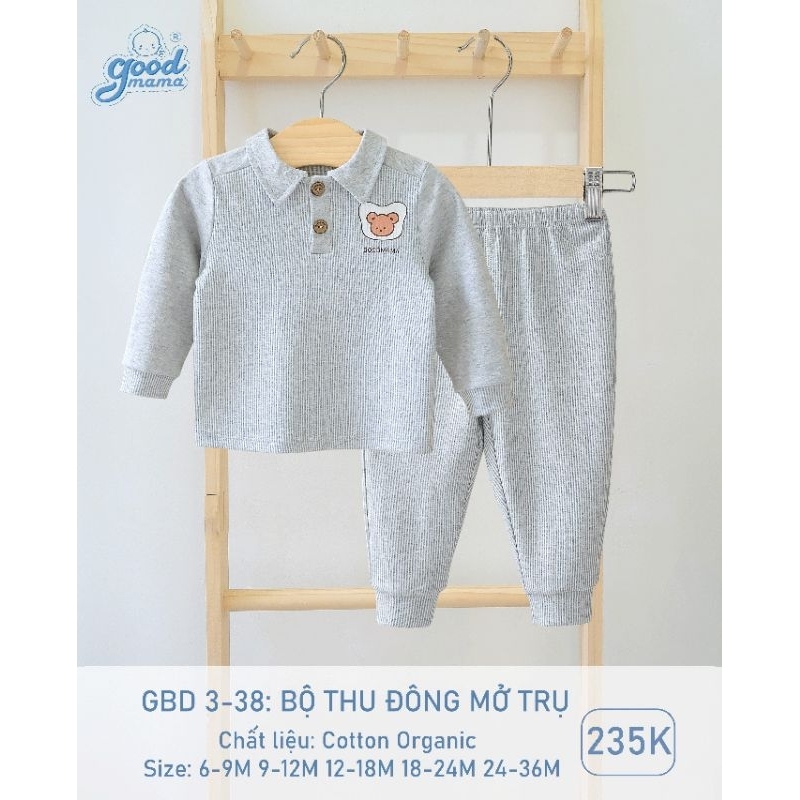 Bộ thu đông Goodmama cho bé 6-36M