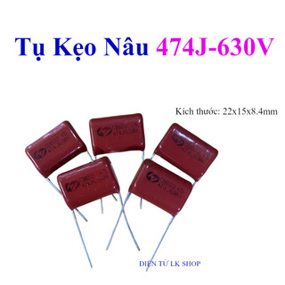 474j, tụ kẹo nâu 474j - 630v cbb22 - điện tử lk shop
