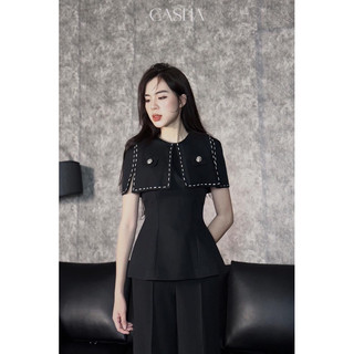 Áo sơ mi kiểu dáng peplum phong cách hàn quốc-quỳnh anh fashion