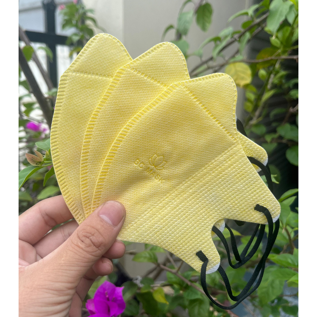 Khẩu trang 5D Mask Bảo Châu, Khẩu trang vải chống tia UV nhiều màu đẹp