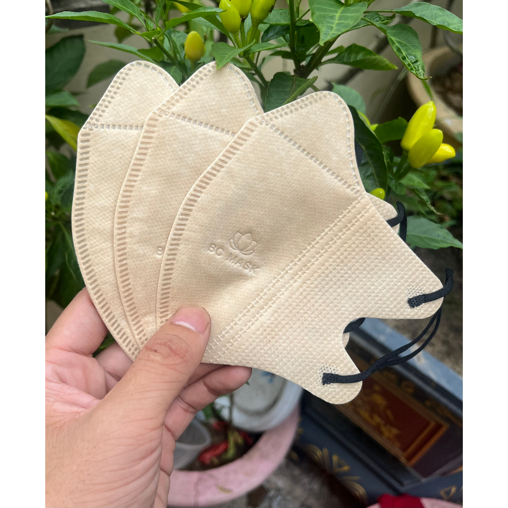 Khẩu trang 5D Mask Bảo Châu, Khẩu trang vải chống tia UV nhiều màu đẹp