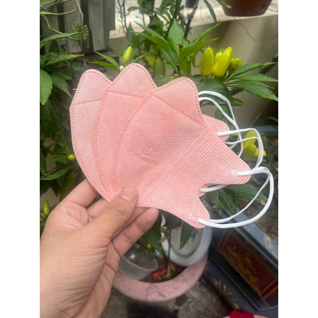 Khẩu trang 5D Mask Bảo Châu, Khẩu trang vải chống tia UV nhiều màu đẹp