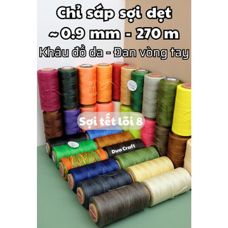 Chỉ sáp 0.9 mm dẹt galaces - 270 m