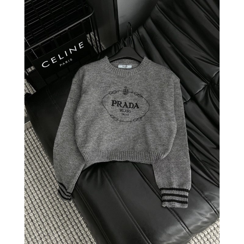 Áo Len Pradaaa Dài Tay Full Màu QC