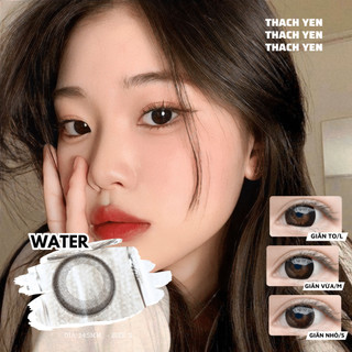 Lens Mắt Water Đen Tự Nhiên giãn nhỏ - 0-10 độ kính áp tròng