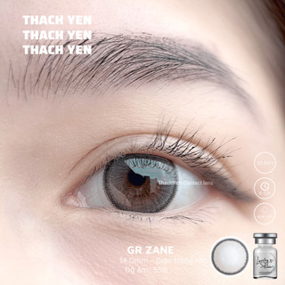 Lens Mắt Zane Xám Tự Nhiên giãn nhỏ - 0-10 độ kính áp tròng