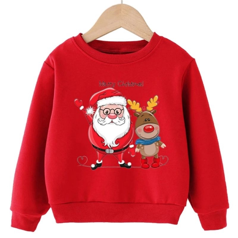 xả hàng nỉ bông in họa tiết ông già noel