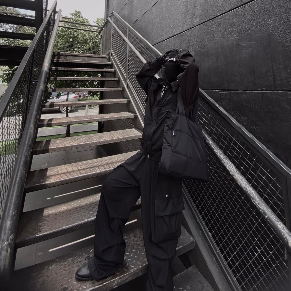 Túi TOTE trần bông kẻ caro - túi đeo chéo local brand SLYOUR