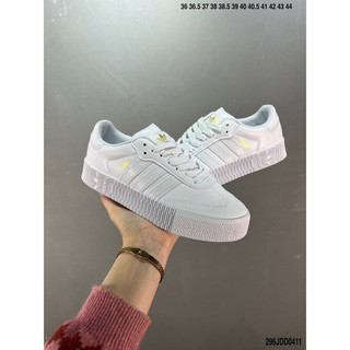 Das samba đế Giày thể thao adi...das Samba rose ‘Cloud white’ _Giày Sneaker das samba độn đế màu trắng full