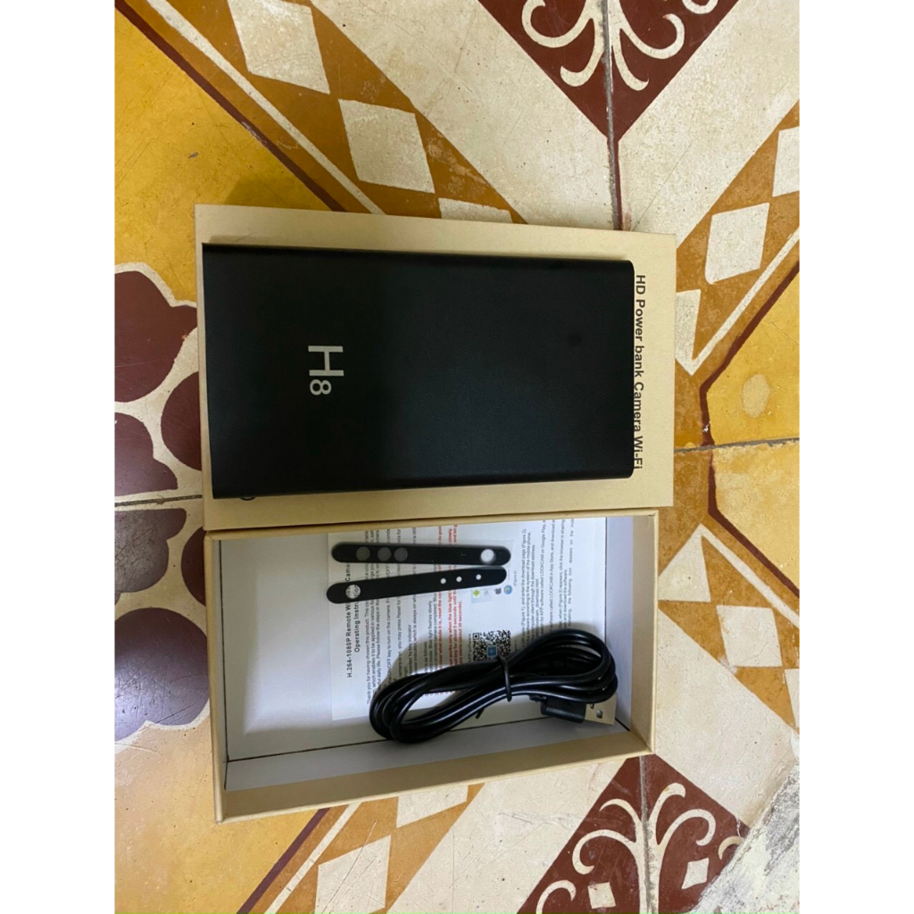 Camera Wifi Sạc Dự Phòng H8, Có Hồng Ngoại Quay Đêm Chất Lượng Sắc Nét. BH 12 Thang