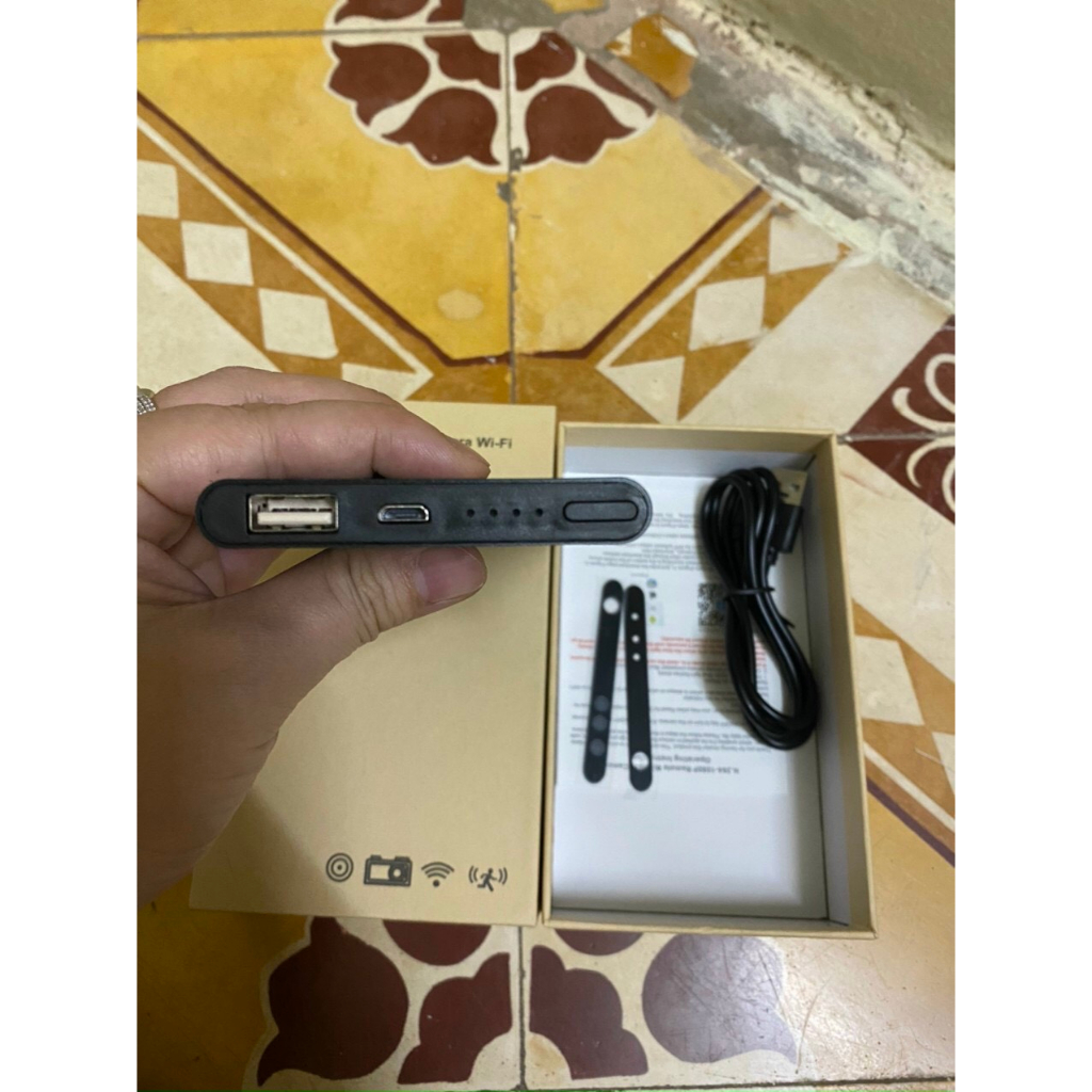 Camera Wifi Sạc Dự Phòng H8, Có Hồng Ngoại Quay Đêm Chất Lượng Sắc Nét. BH 12 Thang