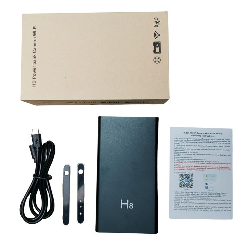 Camera Wifi Sạc Dự Phòng H8, Có Hồng Ngoại Quay Đêm Chất Lượng Sắc Nét. BH 12 Thang