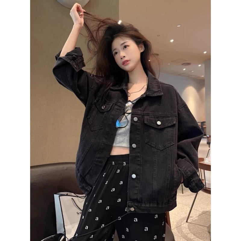 Áo khoác jeans bò chất đẹp túi nắp phom vừa người basic