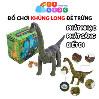 Khung long cổ dài đẻ trứng biết đi phát nhạc có đèn cho bé