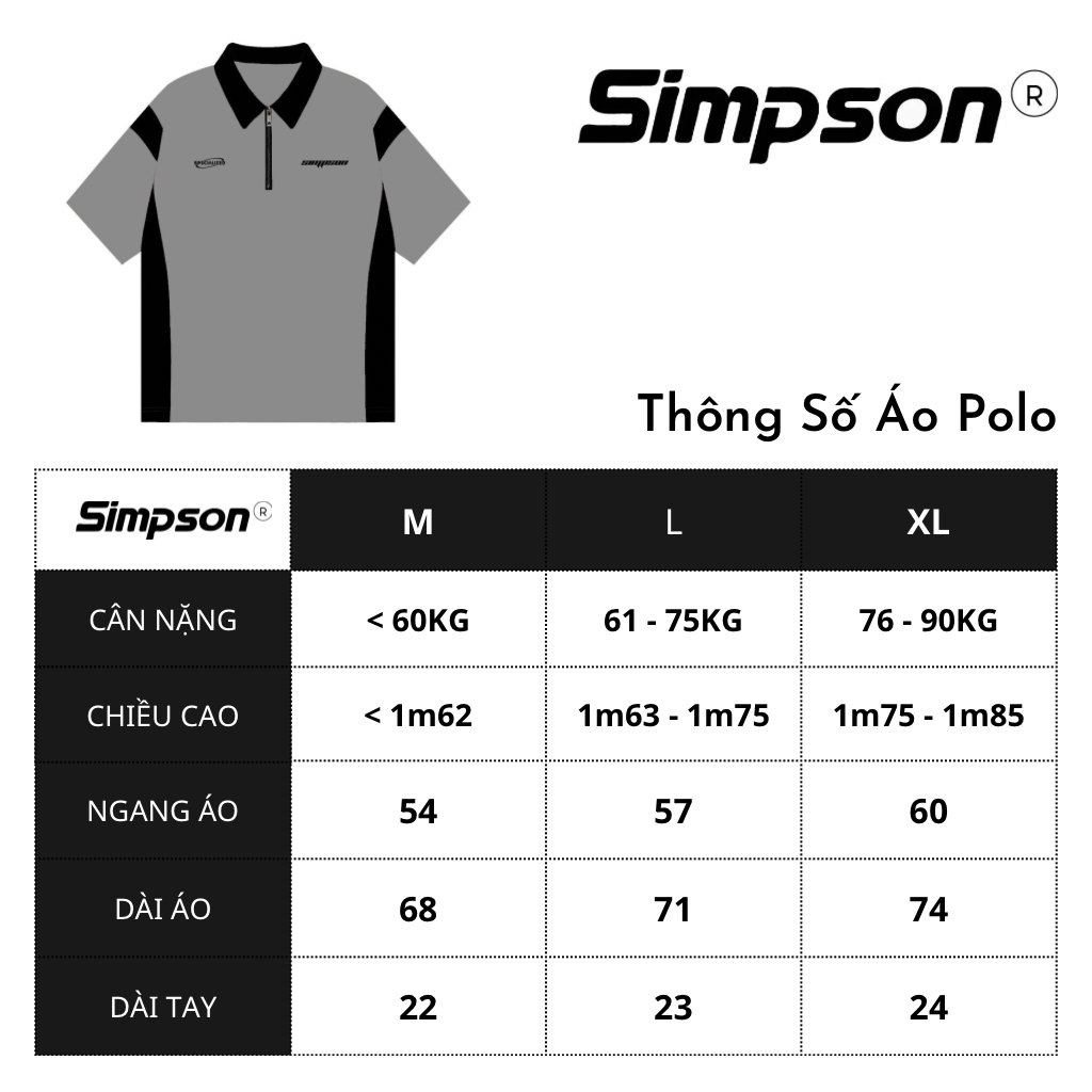 Áo Polo Local Brand Khoá Kéo Sleepy Simpson Polo Unisex Nam Nữ Oversize - PS02