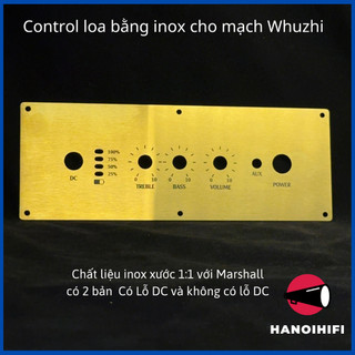 Mặt control loa inox cho Wuzhi TB21, ZK 502T, 1002T, 152T, 302T, LT22 khắc laser siêu bền
