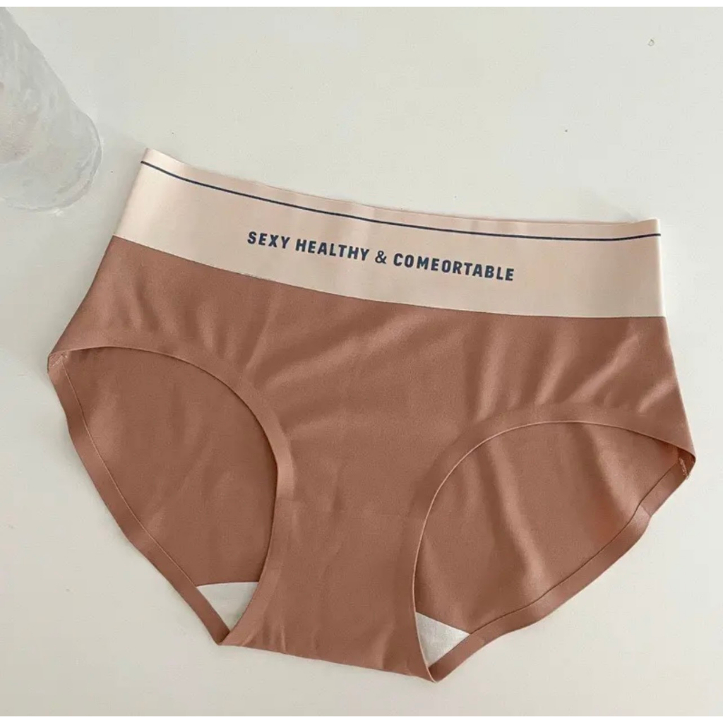 Set 5 Quần Lót Nữ Đúc Su Lạnh Cạp Cao Tàng Hình Thoáng Mát Không Lộ Viền M74